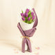 Elegant Bouquet of 7 Purple Tulips - Perfect for Any Occasion
