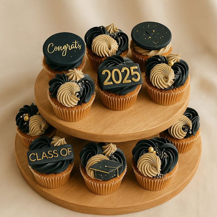 2025 Grad Chocolate Cupcakes