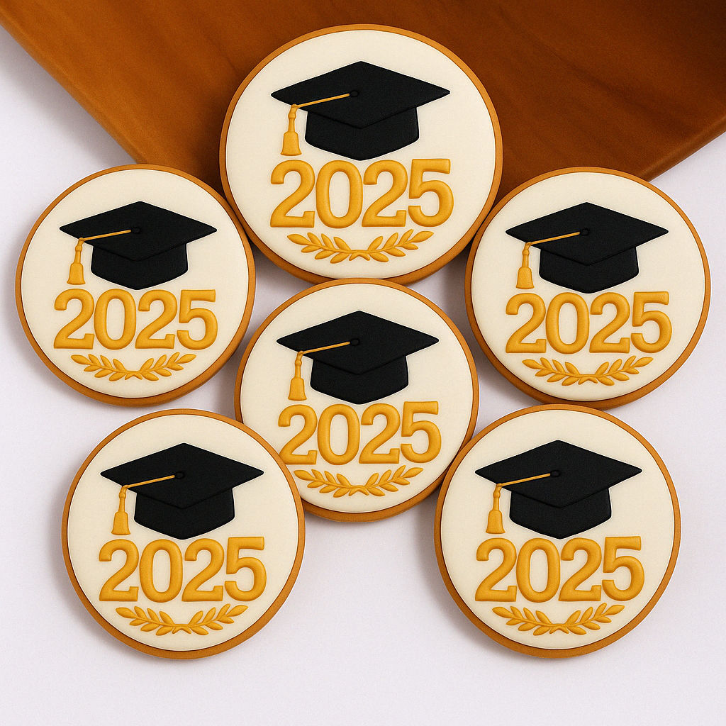 مجموعة كوكيز تخرج 2025 | احتفل مع 6 قطع لذيذة