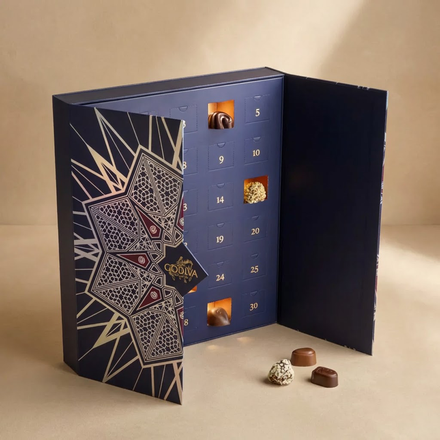Luxurious Godiva Ramadan Chocolate Advent Calendar - 30 Exquisite Pieces
