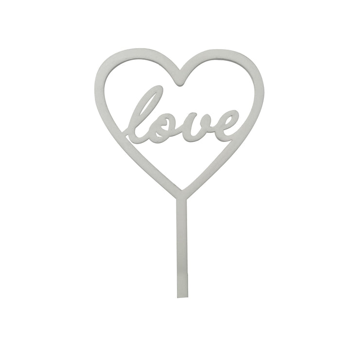 Silver Love Topper