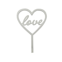 Silver Love Topper
