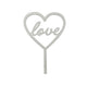 Silver Love Topper