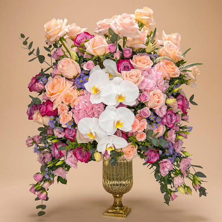 Celestial Garden Grandeur: Luxurious Floral Symphony