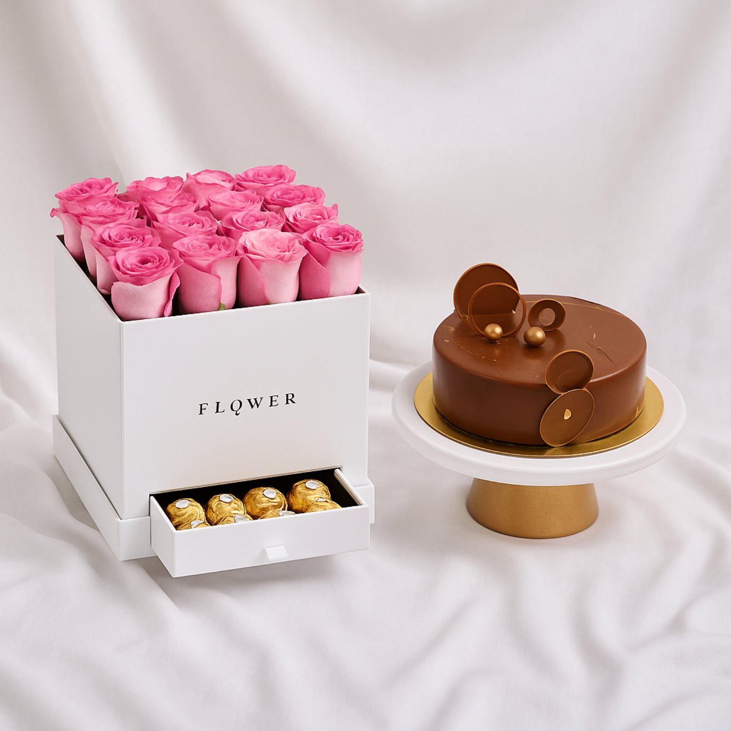 Hues Of Purple and Chocolates With Fudge Cake