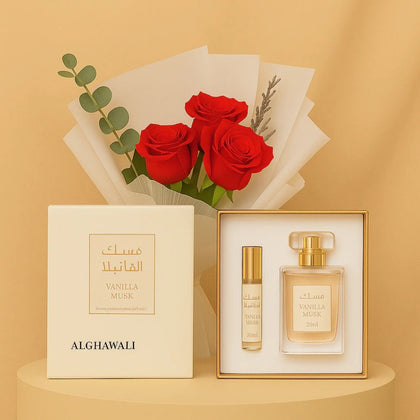 Luxurious Rose Bouquet with Alghawaly