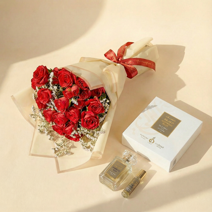 Love in Bloom Combo: Red Roses