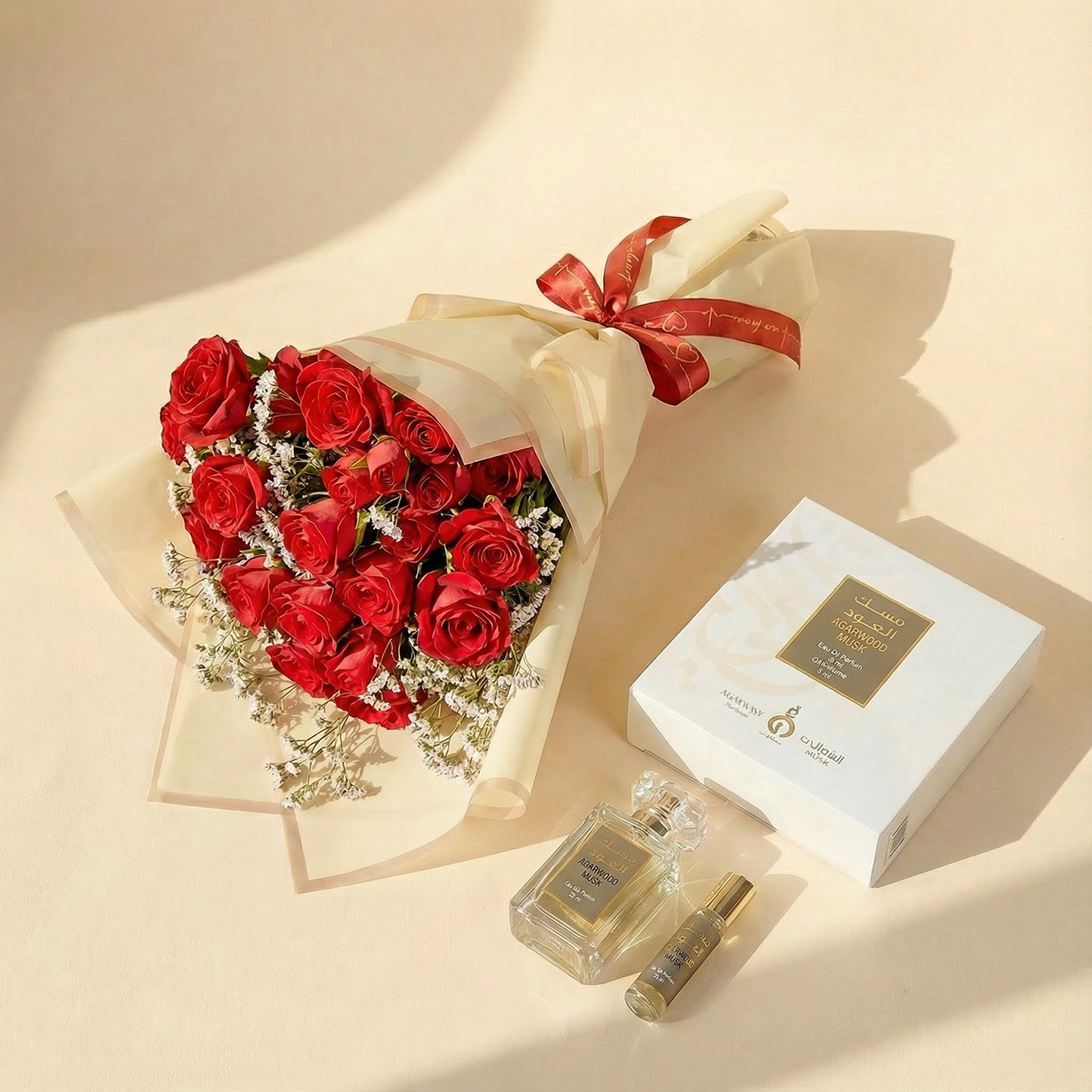 Love in Bloom Combo: Red Roses