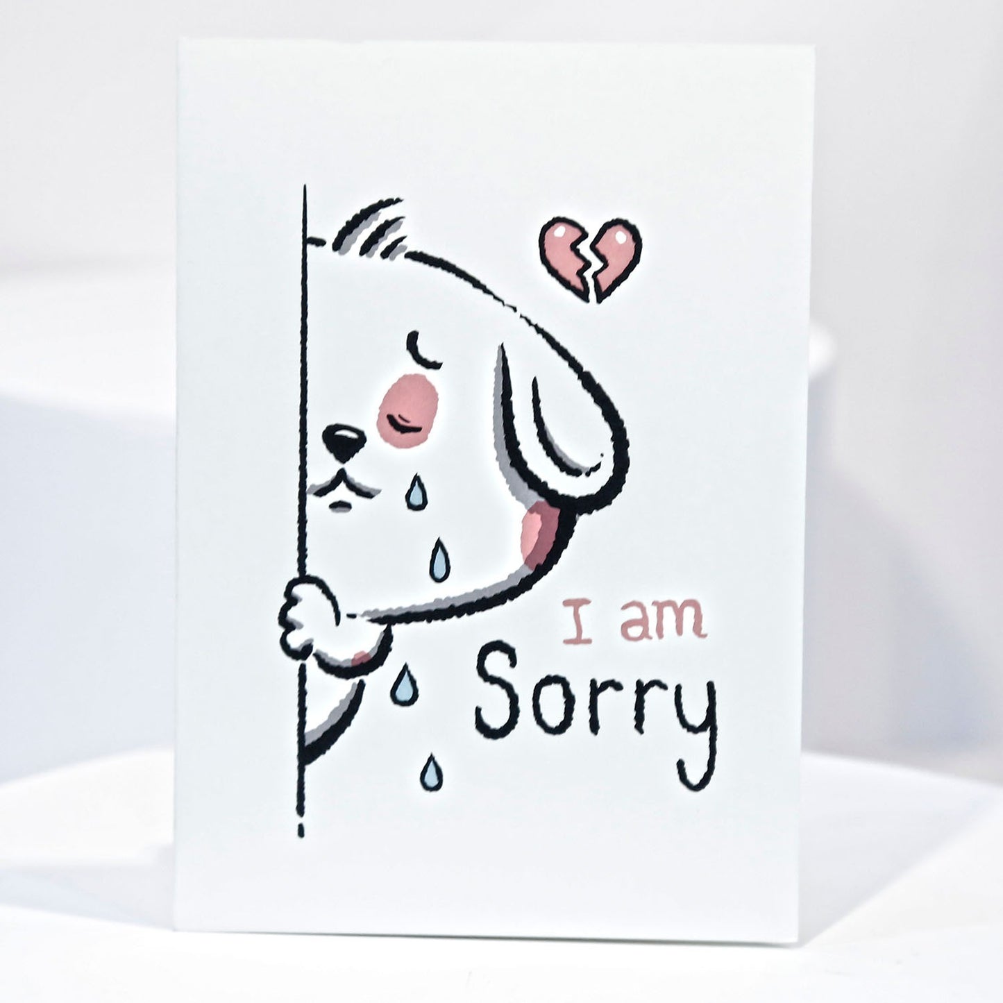 Heartfelt 'I am Sorry' Card with Cute Puppy Design