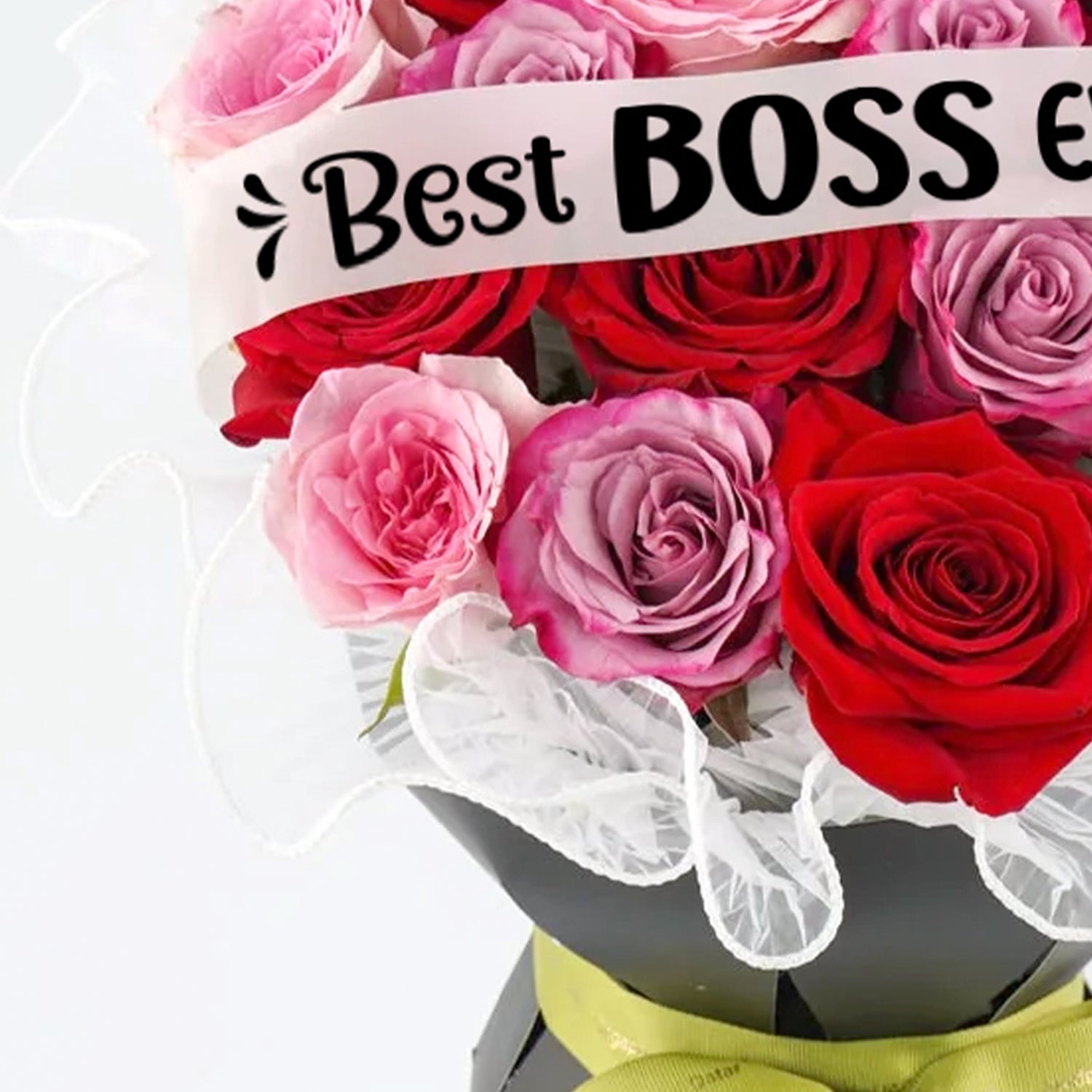 Mix Fresh Roses in Sleeve | Boss Day