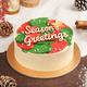 Festive Season's Greetings Chocolate Cake