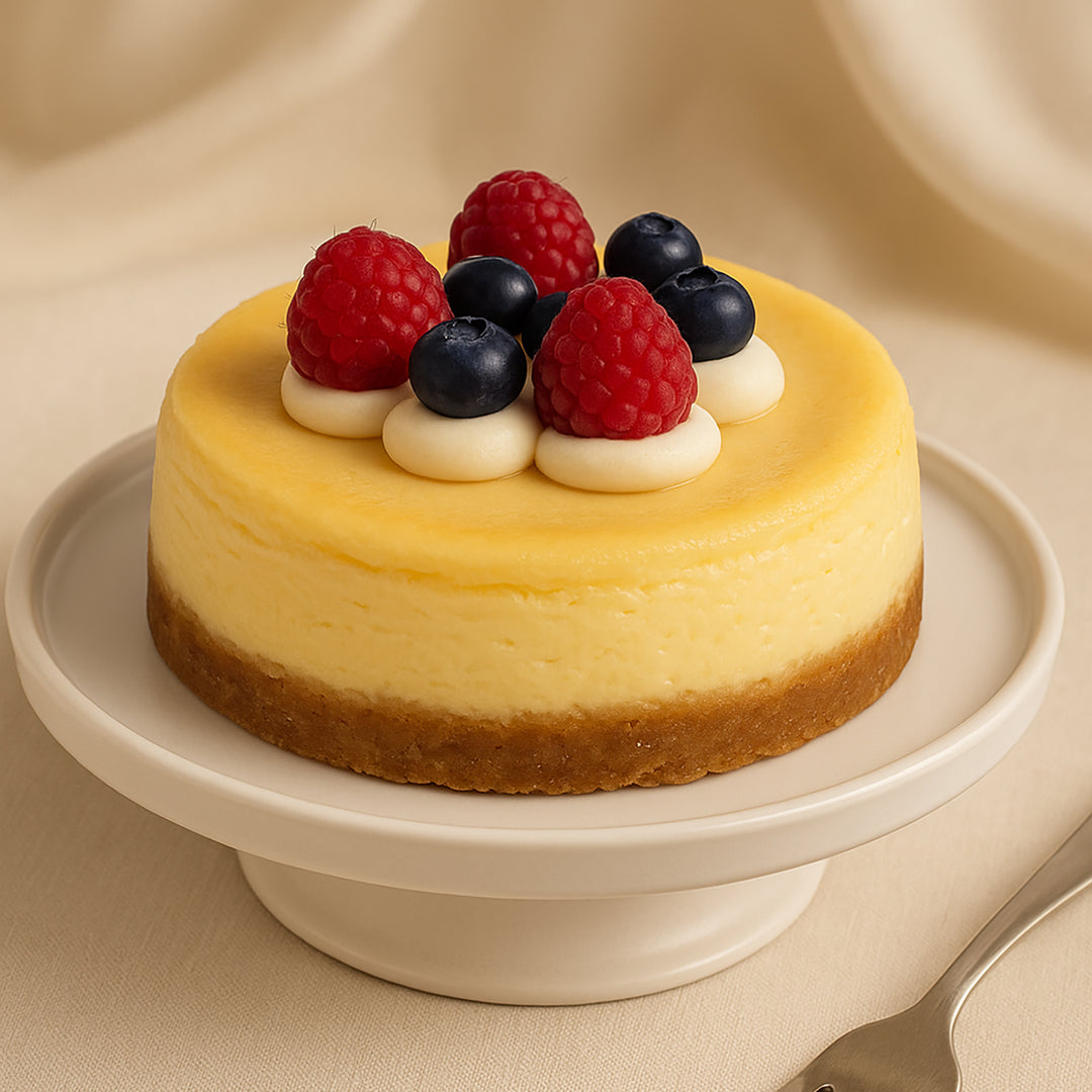 Delicious Vanilla Cheesecake with Fresh Berries - 500g