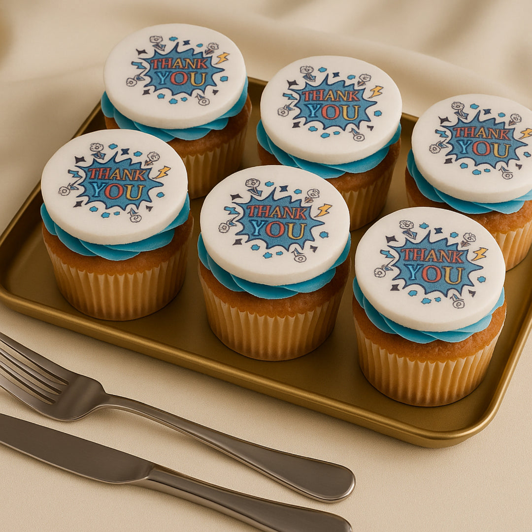 كب كيك شكراً بالشوكولاتة - 6 قطع