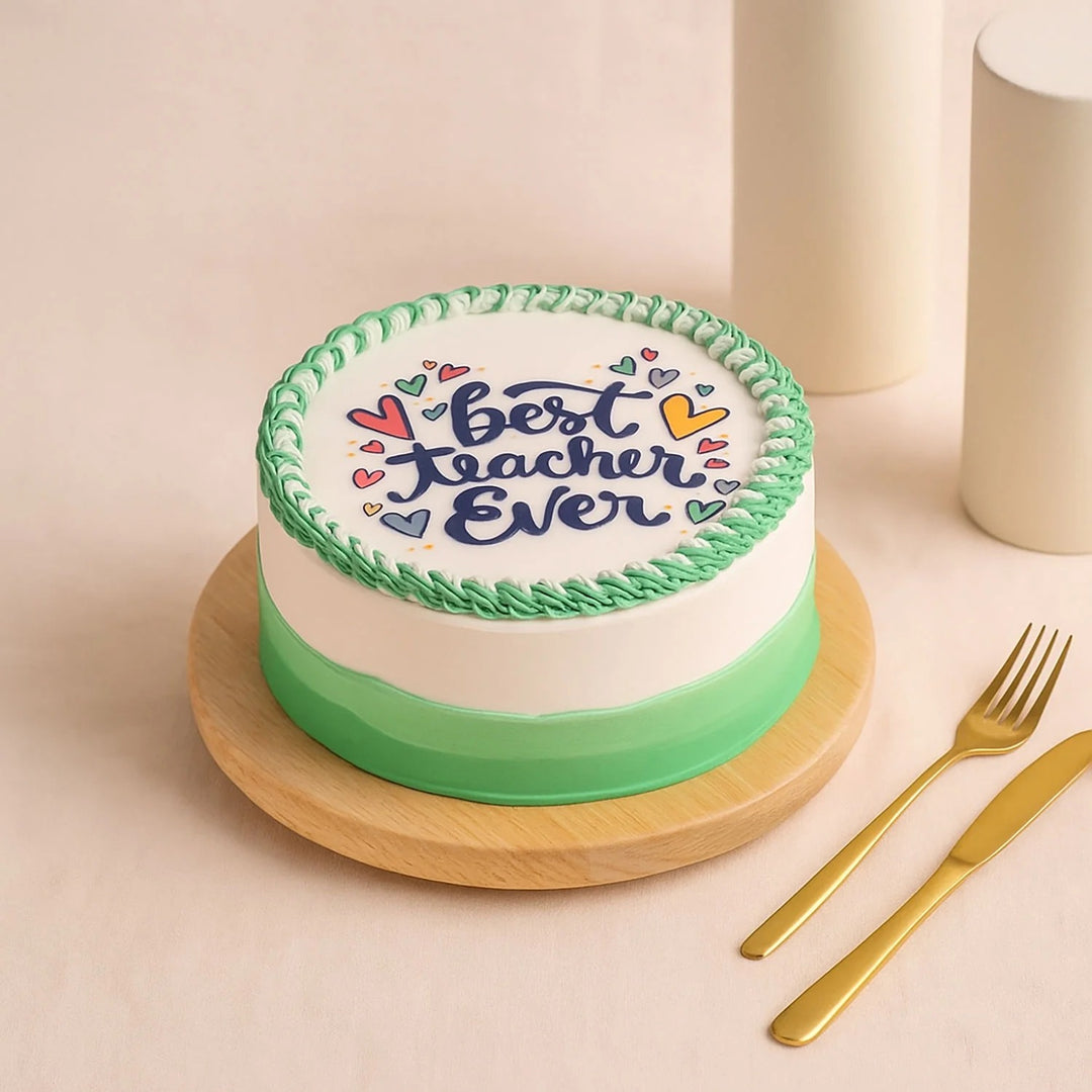كيك الاحتفال بأفضل معلم - 500 جرام