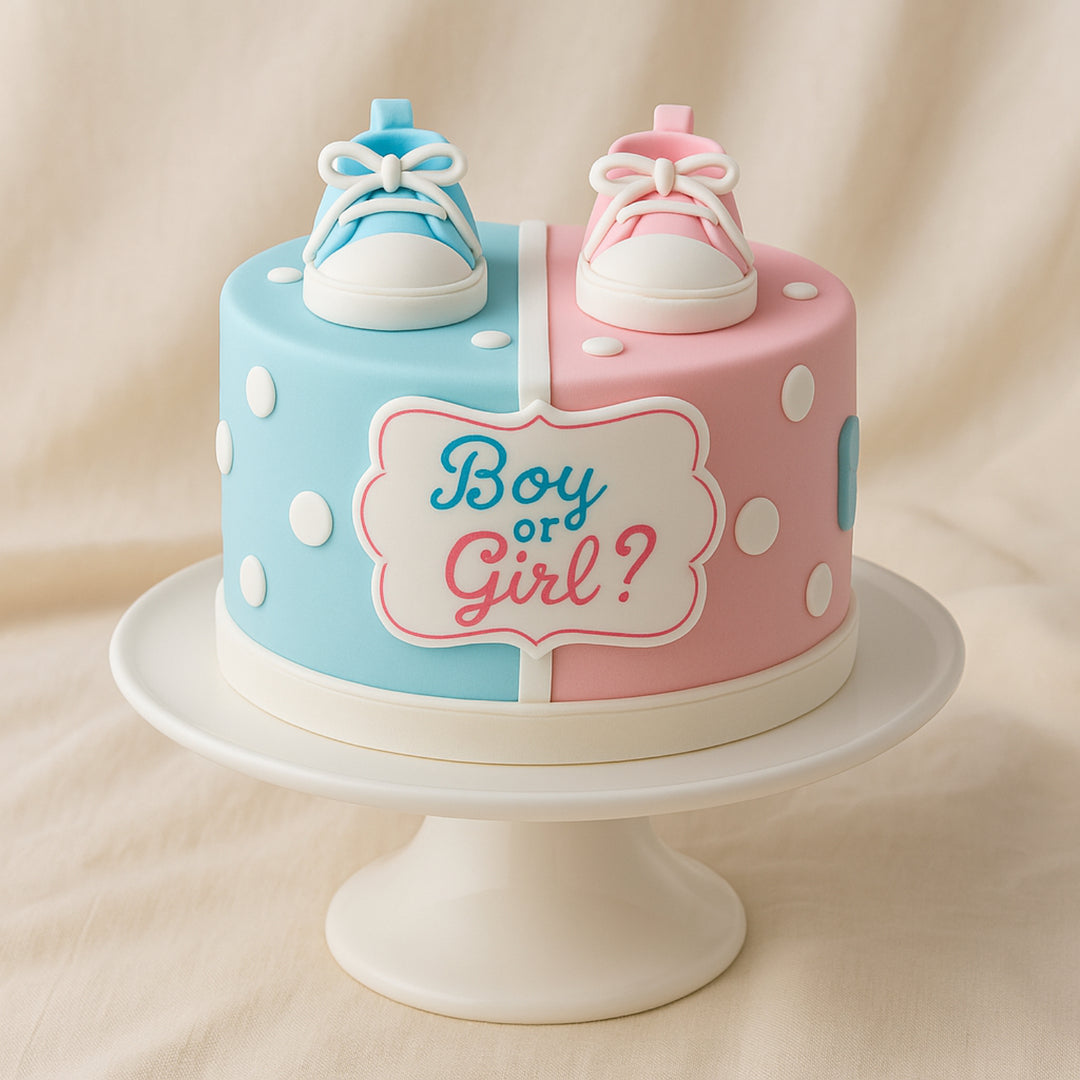 Bundle of Joy Gender Reveal Cake - Vanilla Delight
