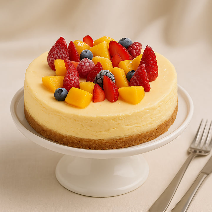 Exquisite Cherry Burst Delicacy Cheesecake - A Symphony of Flavors