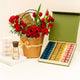 Elegant Red Rose Bouquet with Gourmet Chocolates and Luxurious Perfume