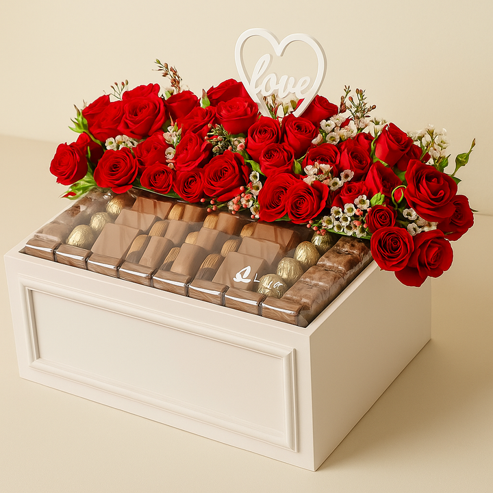 Opera Patisserie | Romantic Rose Affection Box with Decadent Treats