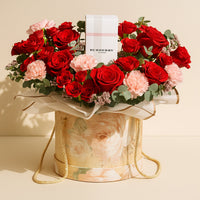 Scents of Love For Her: Luxurious Floral Arrangement with Burberry Touch