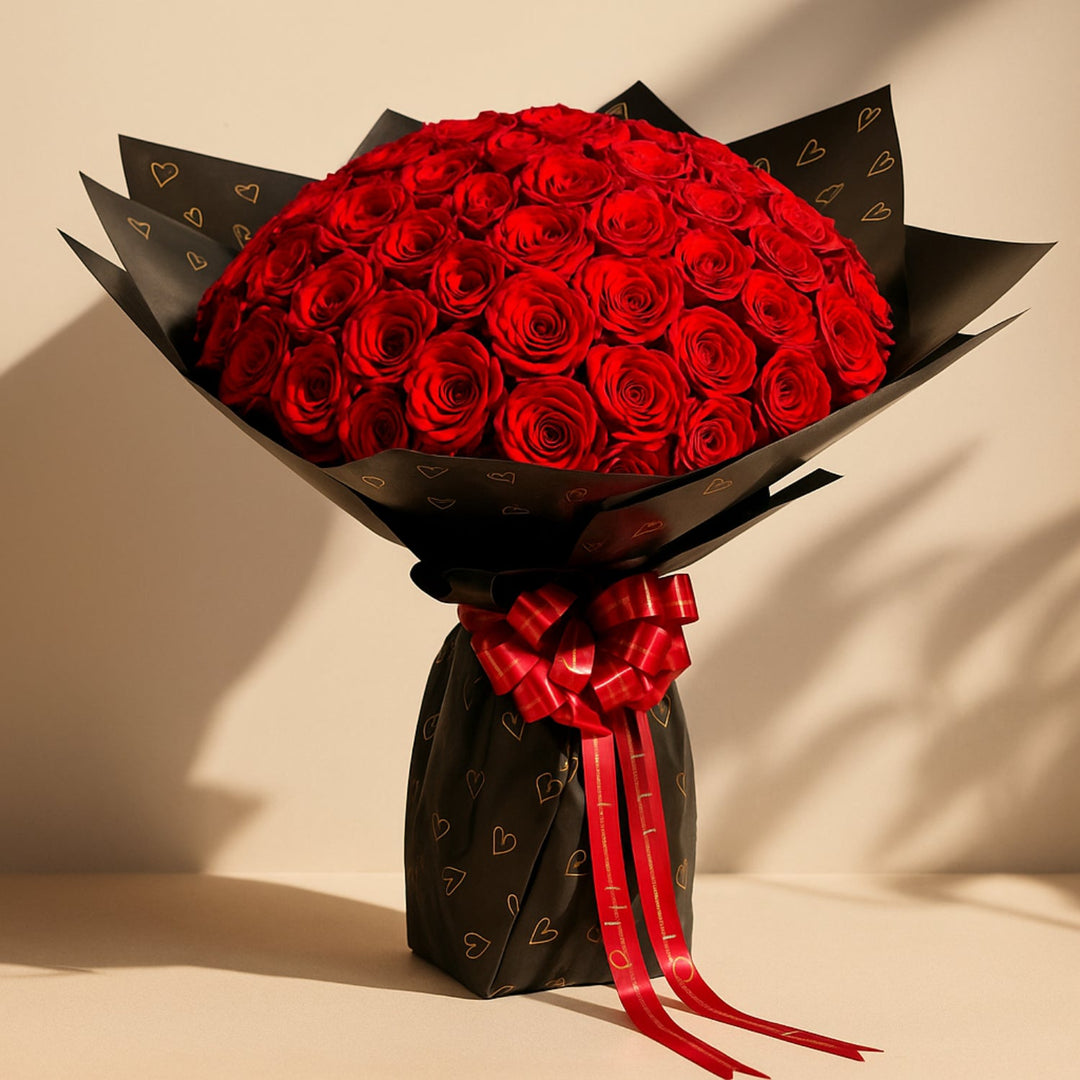 Luxury 111 Red Roses Grand Bouquet - Elegantly Wrapped and Perfectly Tied