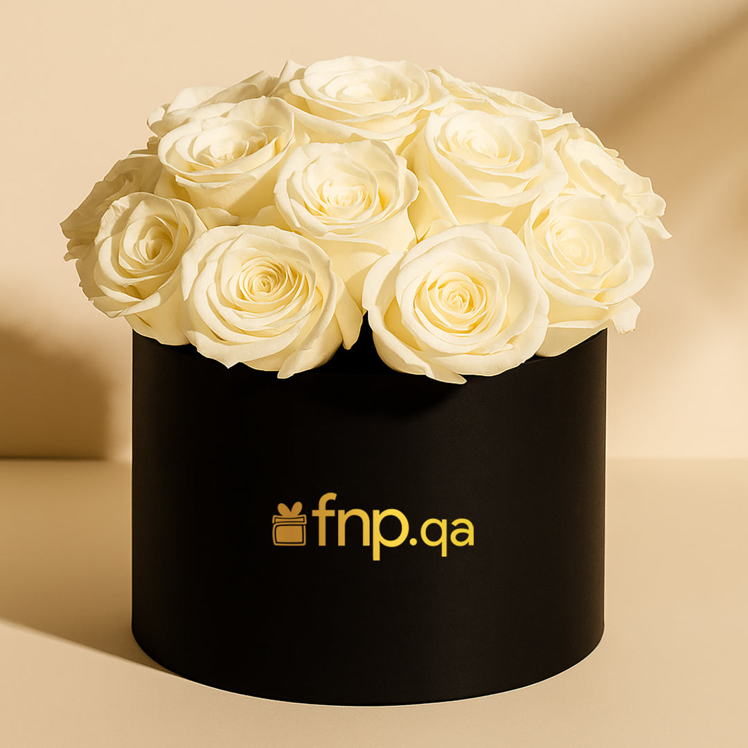 صندوق أنيق من الورود الحمراء - هدية رومانسية مثالية