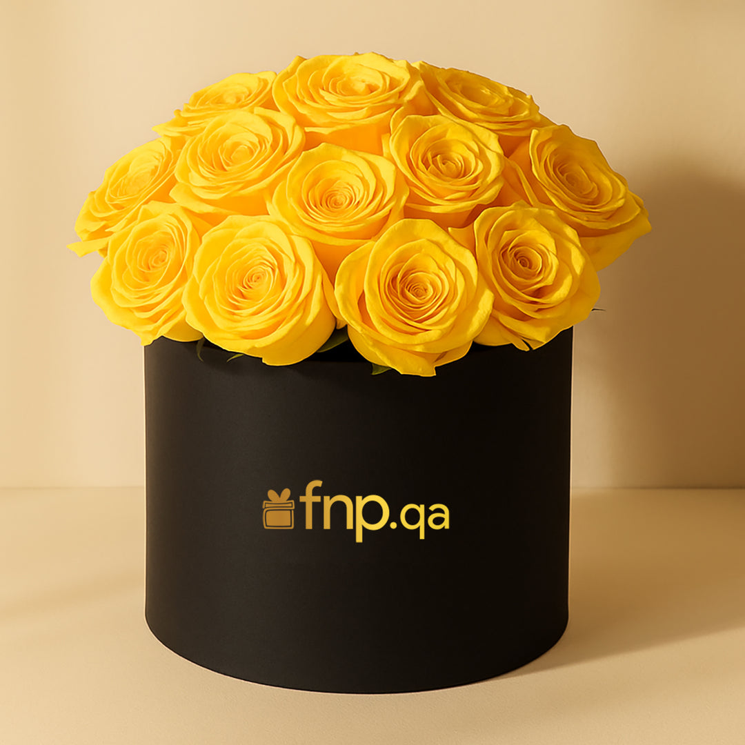 صندوق أنيق من الورود الحمراء - هدية رومانسية مثالية