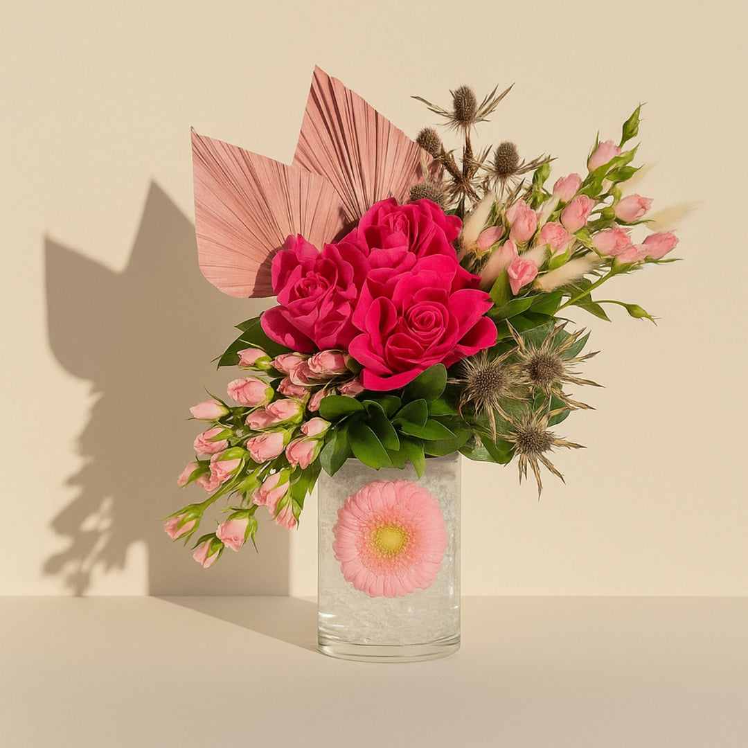 Mom’s Timeless Flower Arrangement – Elegant Pink Floral Display