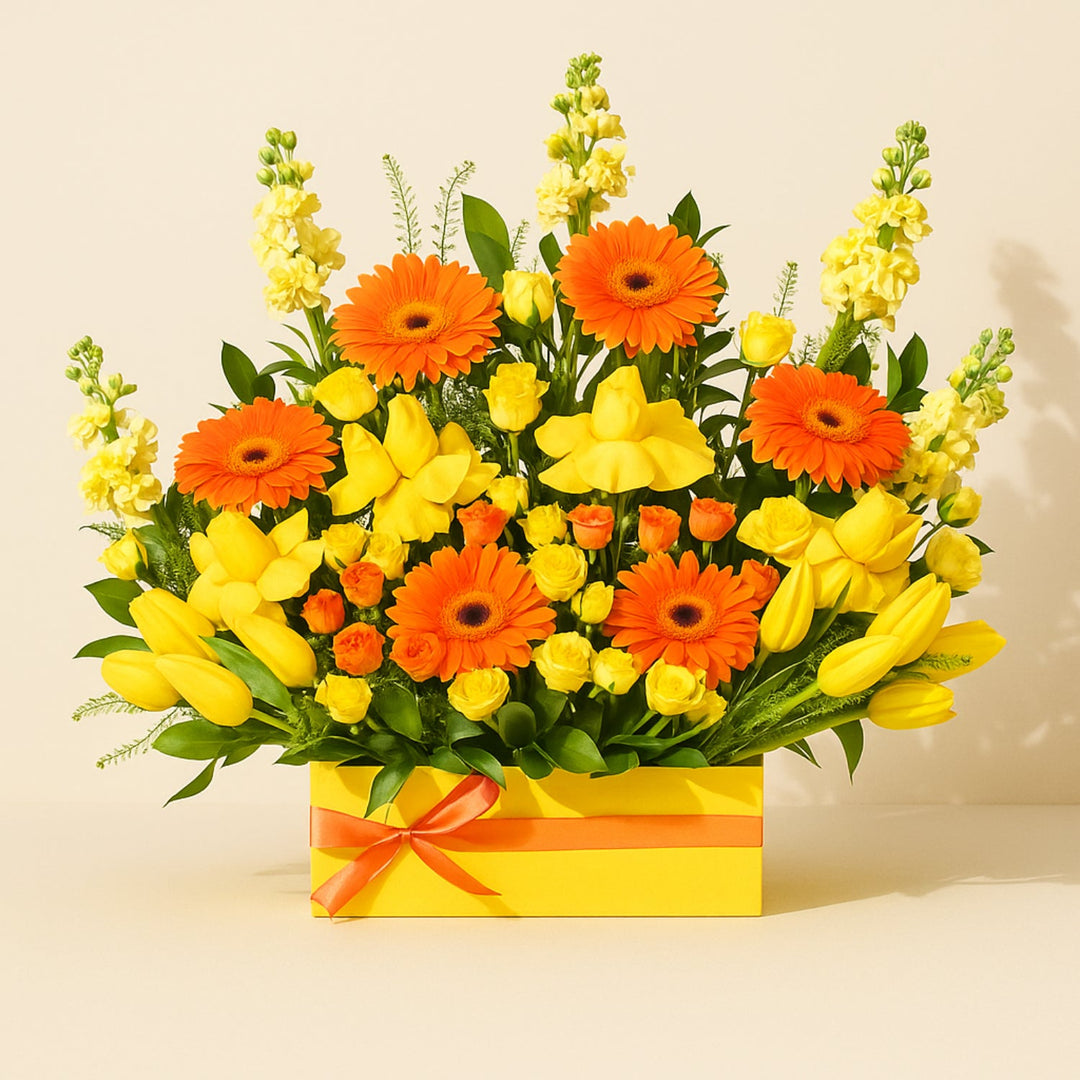 Joyful Sunshine Get Well Soon Flower Arrangement