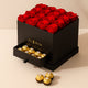 Happiness Blooms with Flowers: Luxurious Red Roses and Ferrero Rocher Gift Box