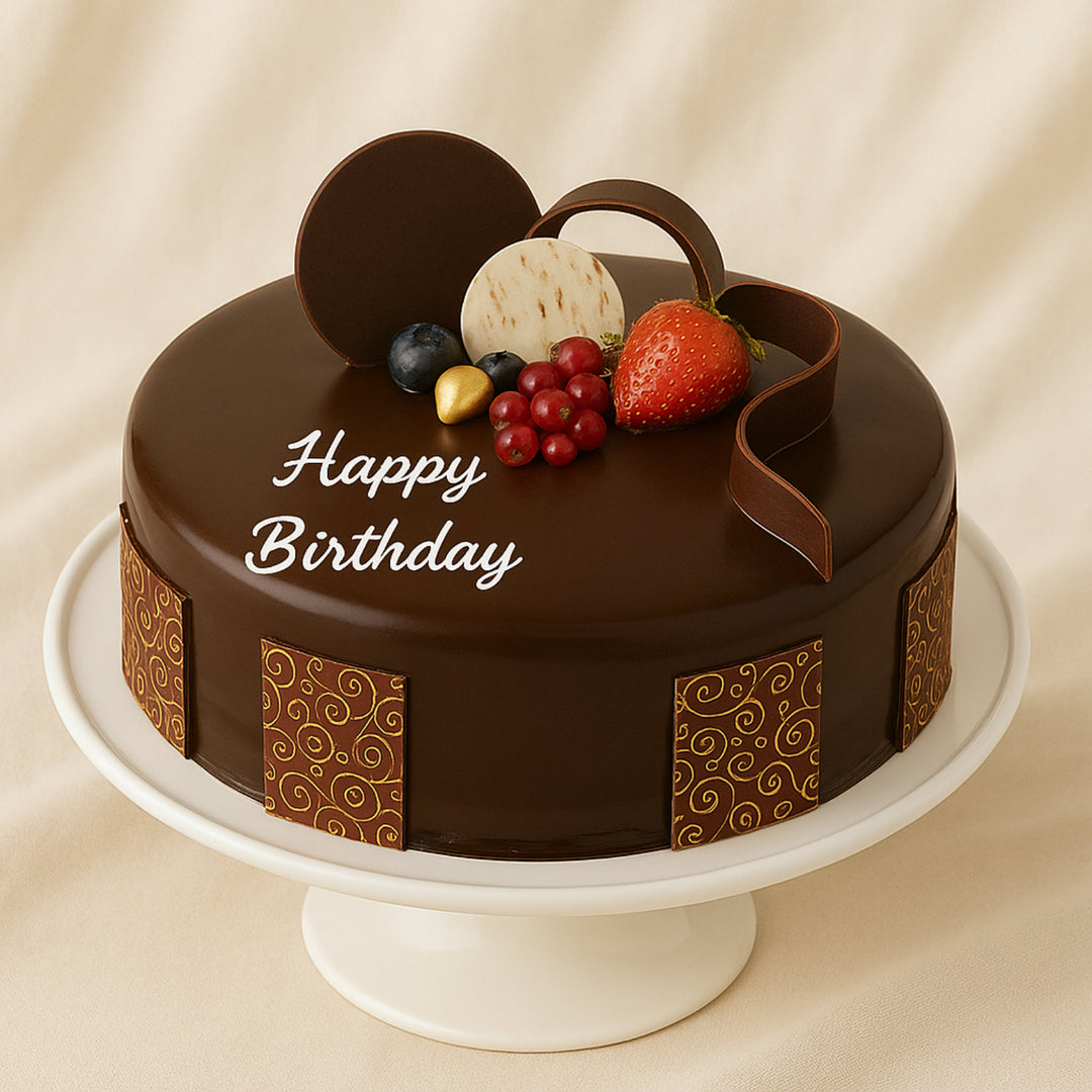 كيكة شوكولاتة لذيذة لأعياد الميلاد