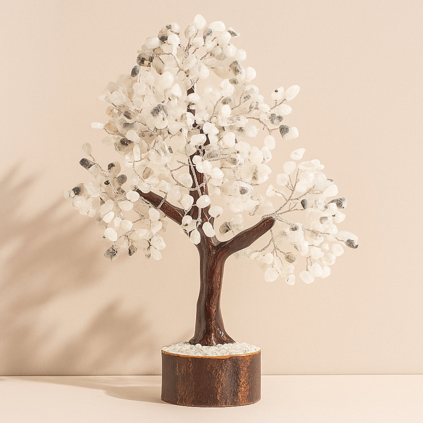 Elegant Multi Shade Gemstone Wish Tree for Home Decor