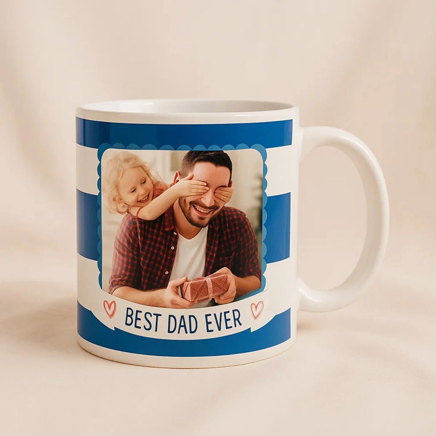 Customizable Ceramic Mug - Best Dad Ever Gift