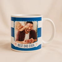 Customizable Ceramic Mug - Best Dad Ever Gift