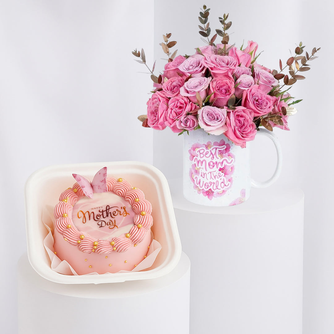 A Mother's Day Gift of Love: Elegant Roses and Sweet Delights