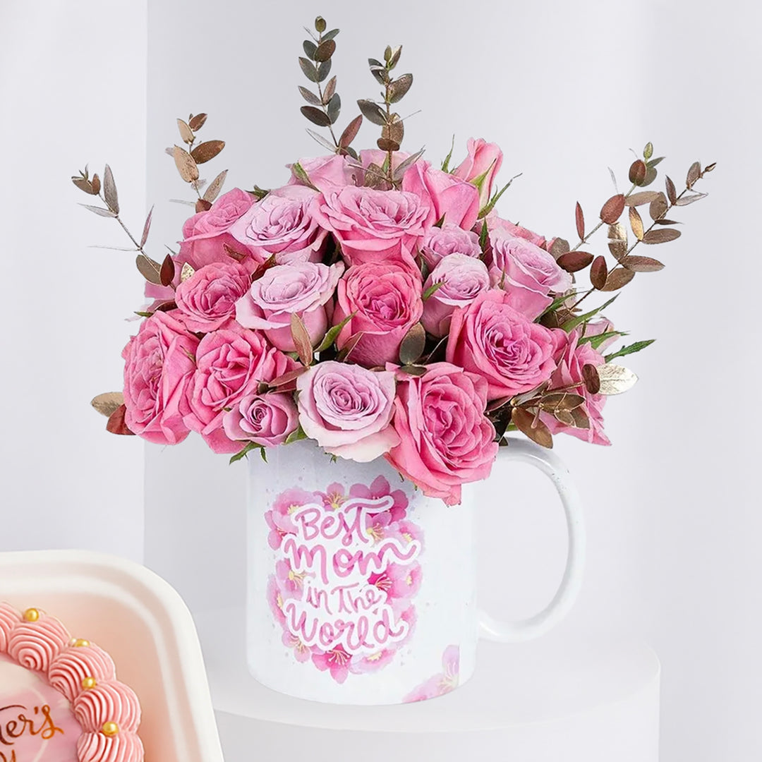 A Mother's Day Gift of Love: Elegant Roses and Sweet Delights