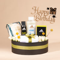 Adidas Birthday Luxury Grooming & Floral Gift Box