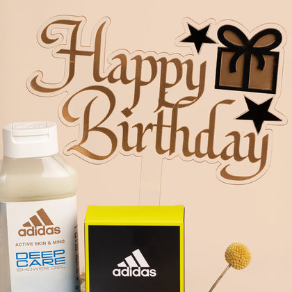 Adidas Birthday Luxury Grooming & Floral Gift Box