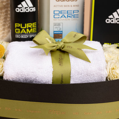 Adidas Premium Gift Hamper with Floral Touch & Bath Essentials