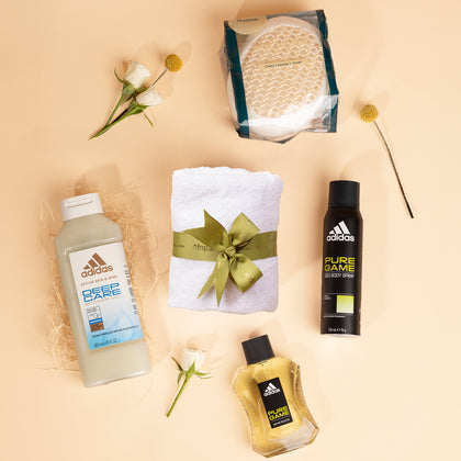 Adidas Premium Gift Hamper with Floral Touch & Bath Essentials