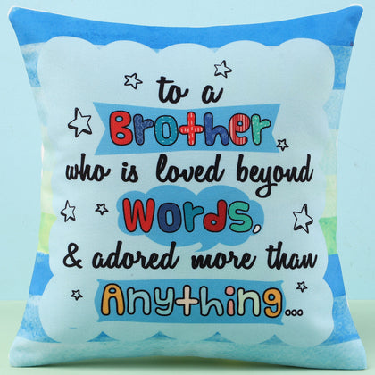 Heartfelt Brother Cushion - Perfect Gift for Loved Brothers
