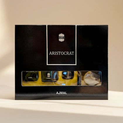 Ajmal Perfume Aristocrat Gift Set for Men with White Rose Radiance