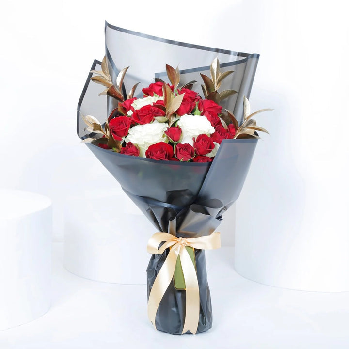 Ajmal Perfume | Luxurious Aurum Twin Gift Set & Elegant Rose Symphony Bouquet