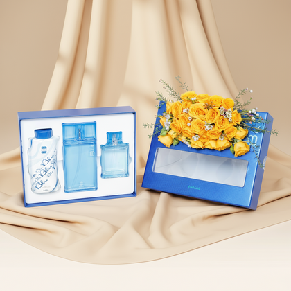 Ajmal Perfume | Blu Gift Set For Men & Sunlit Garden Harmony