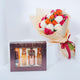 Ajmal Shine Gift Set for Women with Rainbow Bouquet - Elegant Perfume and Floral Delight