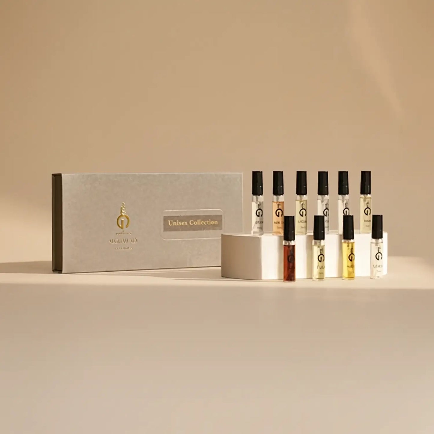 مجموعة عطور الغوالي للجنسين - 10 روائع بعبوات 5 مل