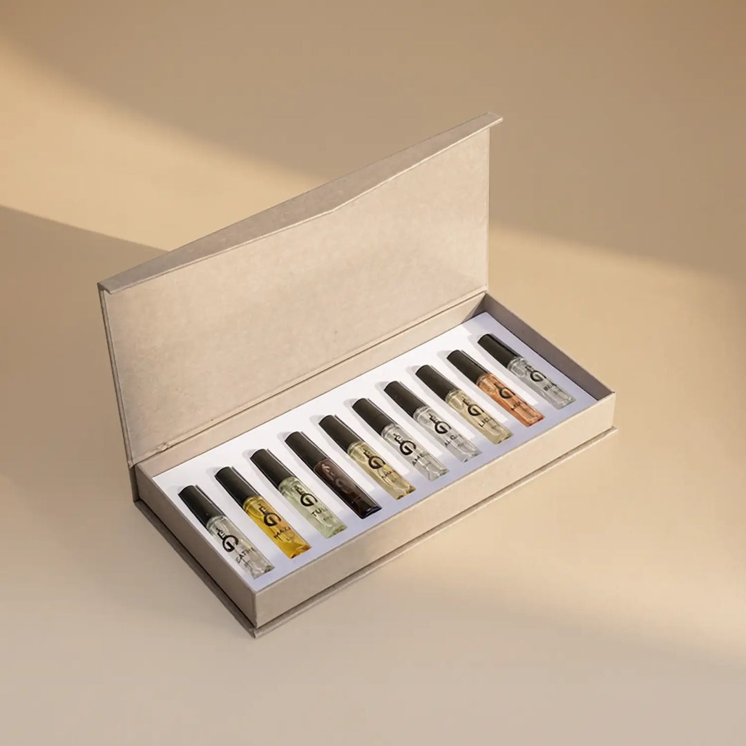 مجموعة عطور الغوالي للجنسين - 10 روائع بعبوات 5 مل