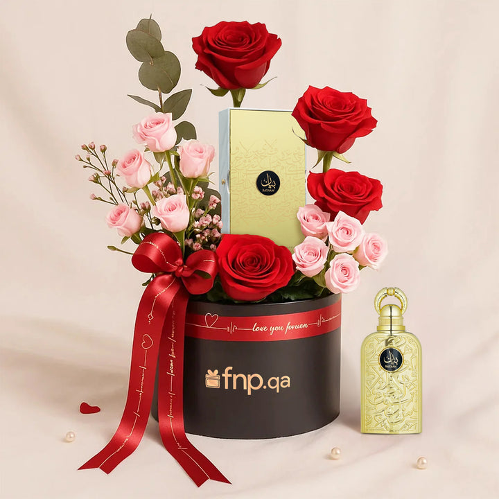 Bayaan by Lattafa With Roses Box