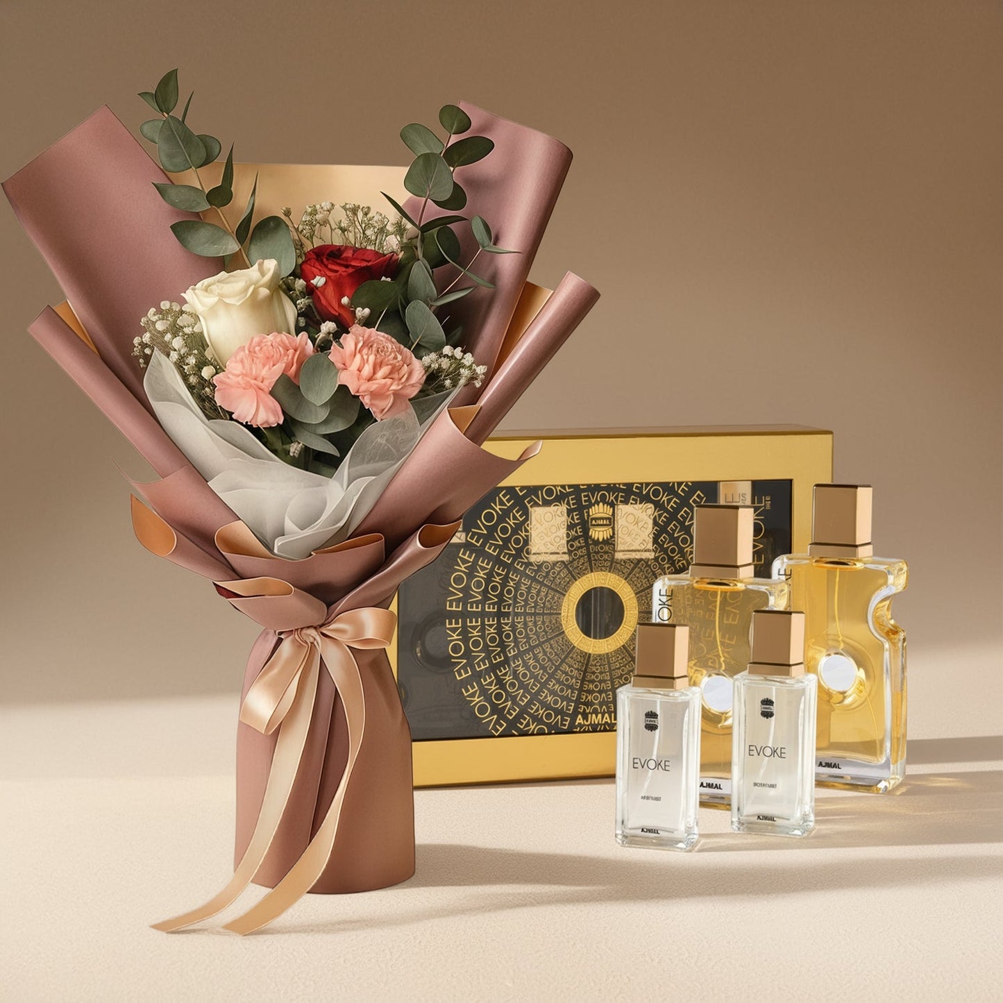 Beautiful Bouquet & Evoke Gift Set Combo