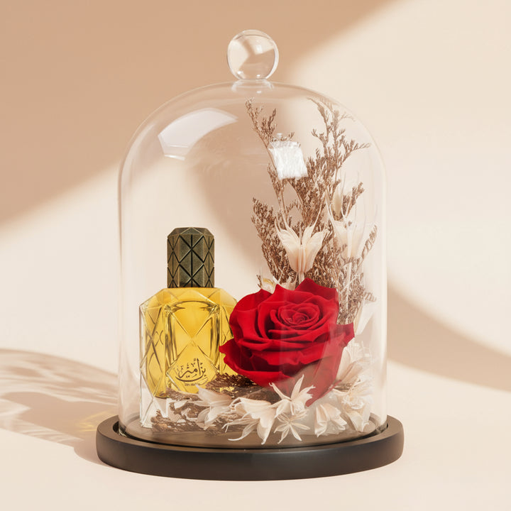 Beautiful Red Forever Rose With Bin Ameer by Maghribi