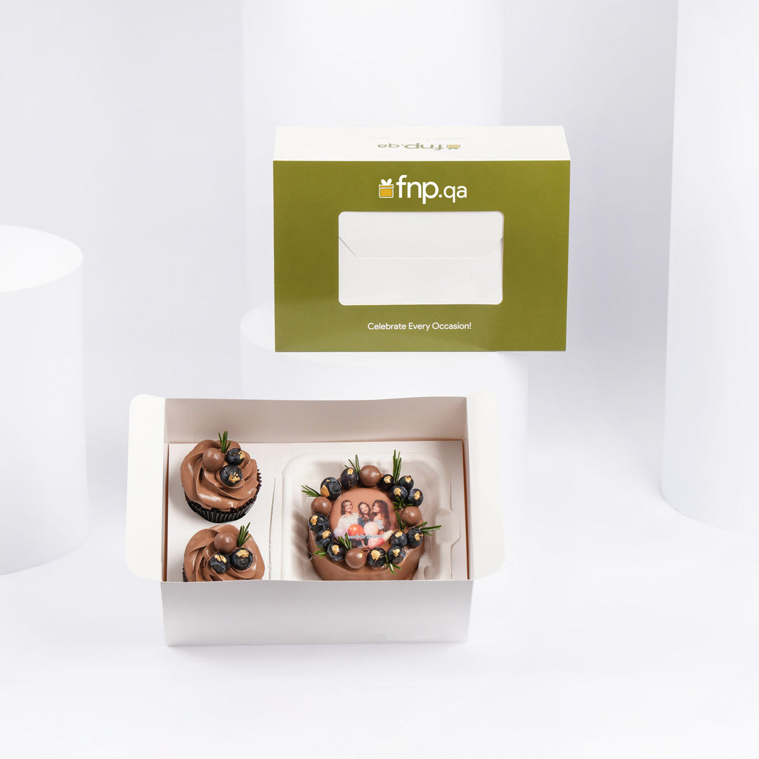 مجموعة بينتو وكب كيك الشوكولاتة لأفضل صديق